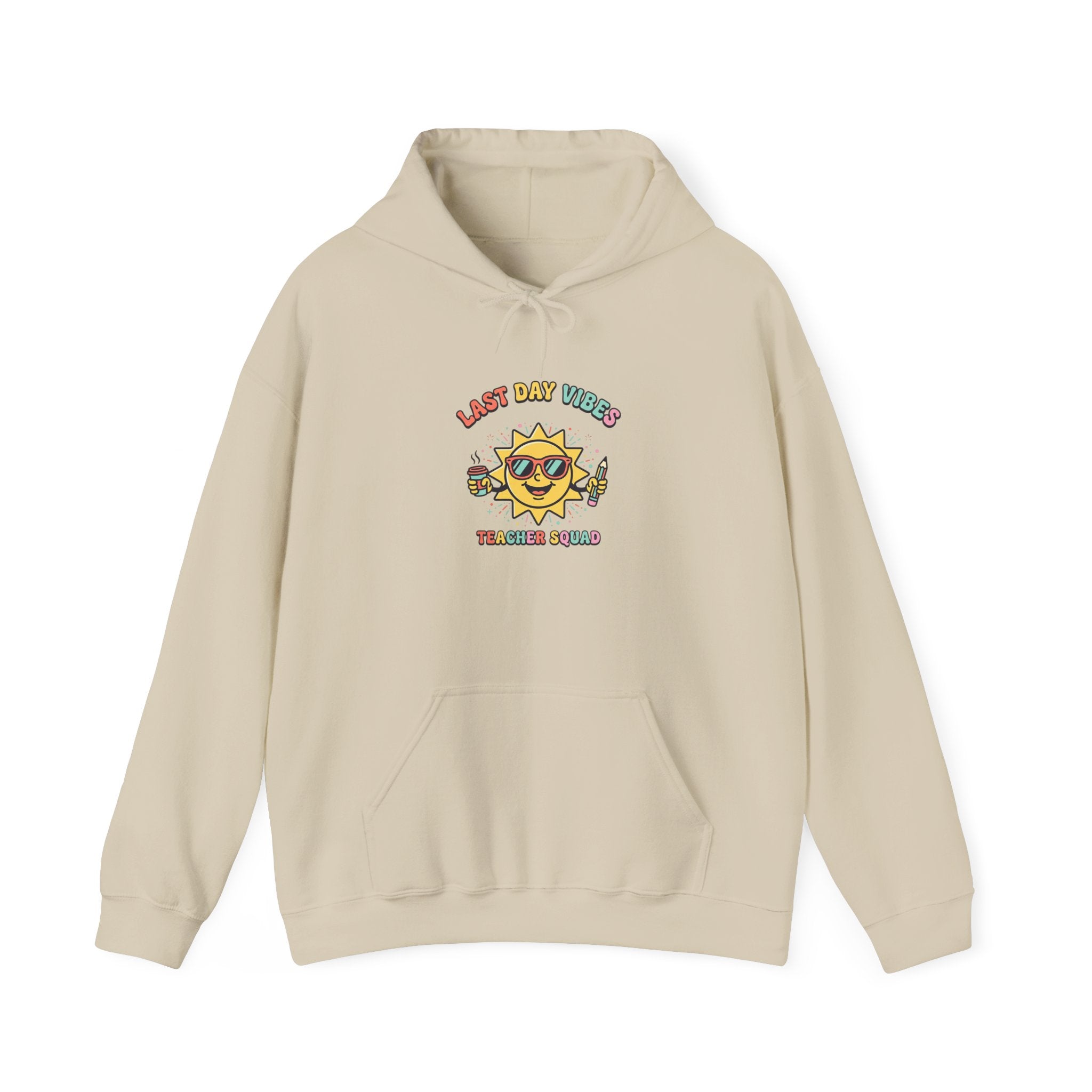 Last Day of School Sun Graphic Hoodie | teacher summer, school’s out