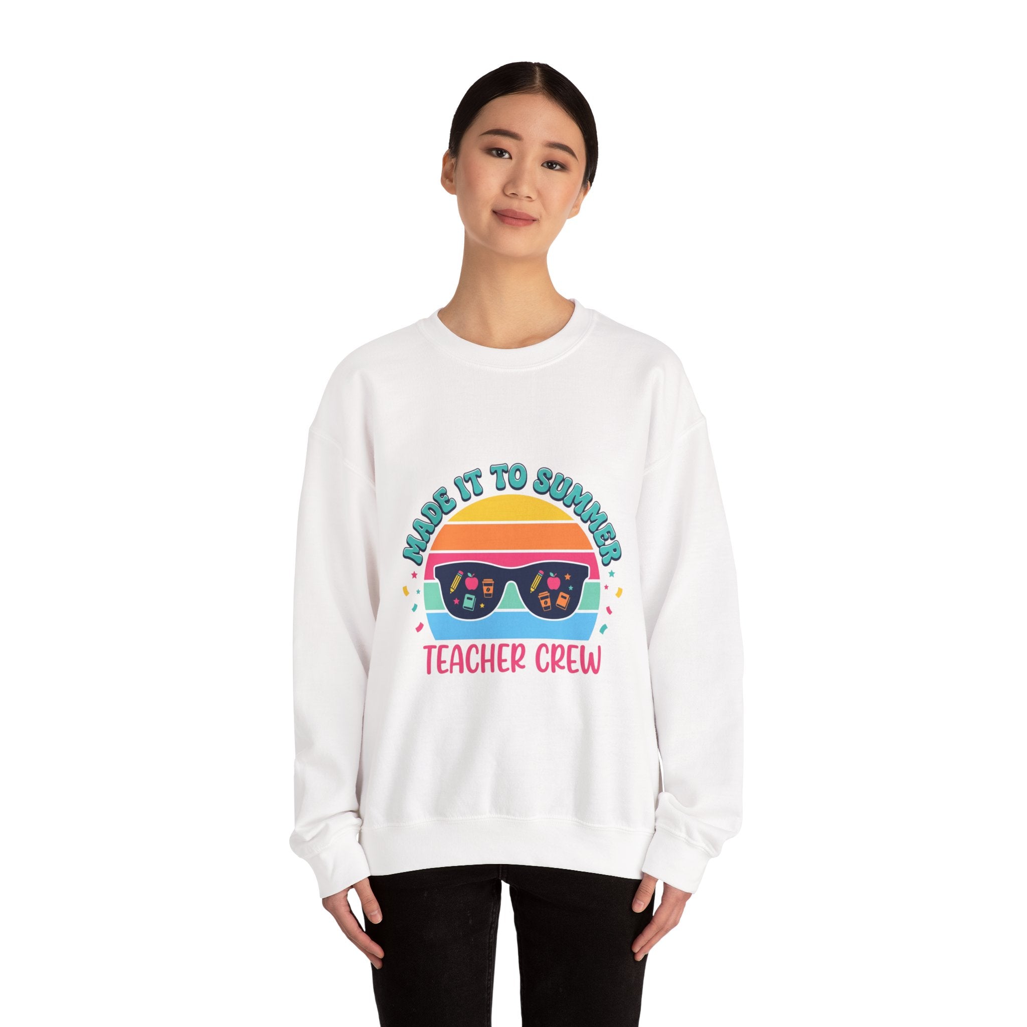 Made It to Summer Teacher Crewneck Sweatshirt | Last Day of School, Out for Summer