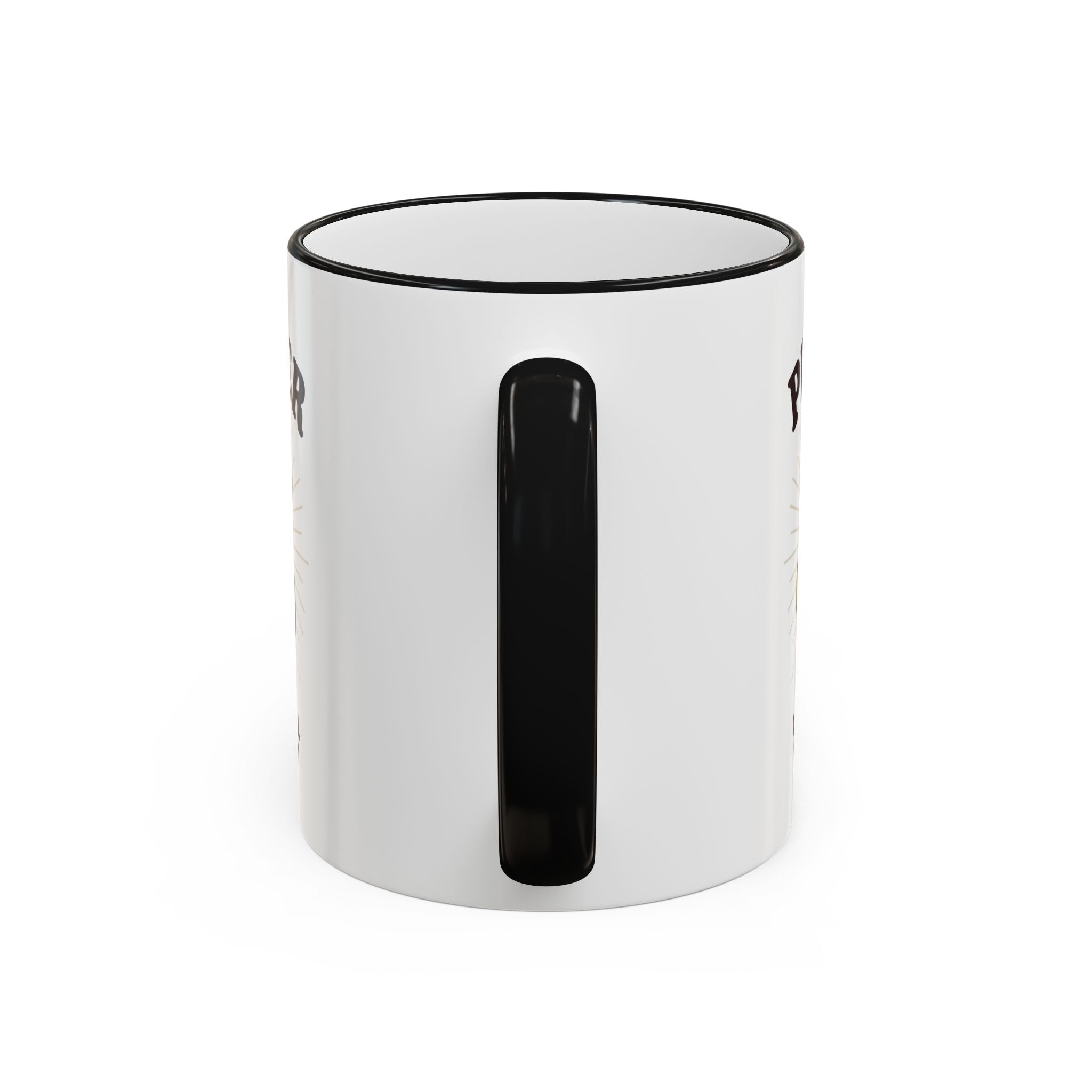 Prayer Mug — "Prayer: The Original Group Chat" Accent Rim & Handle Coffee Cup