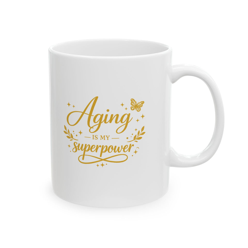 Grateful Heart Ceramic Mug – Gold Script "Always Thankful" Coffee Cup (11oz, 15oz)