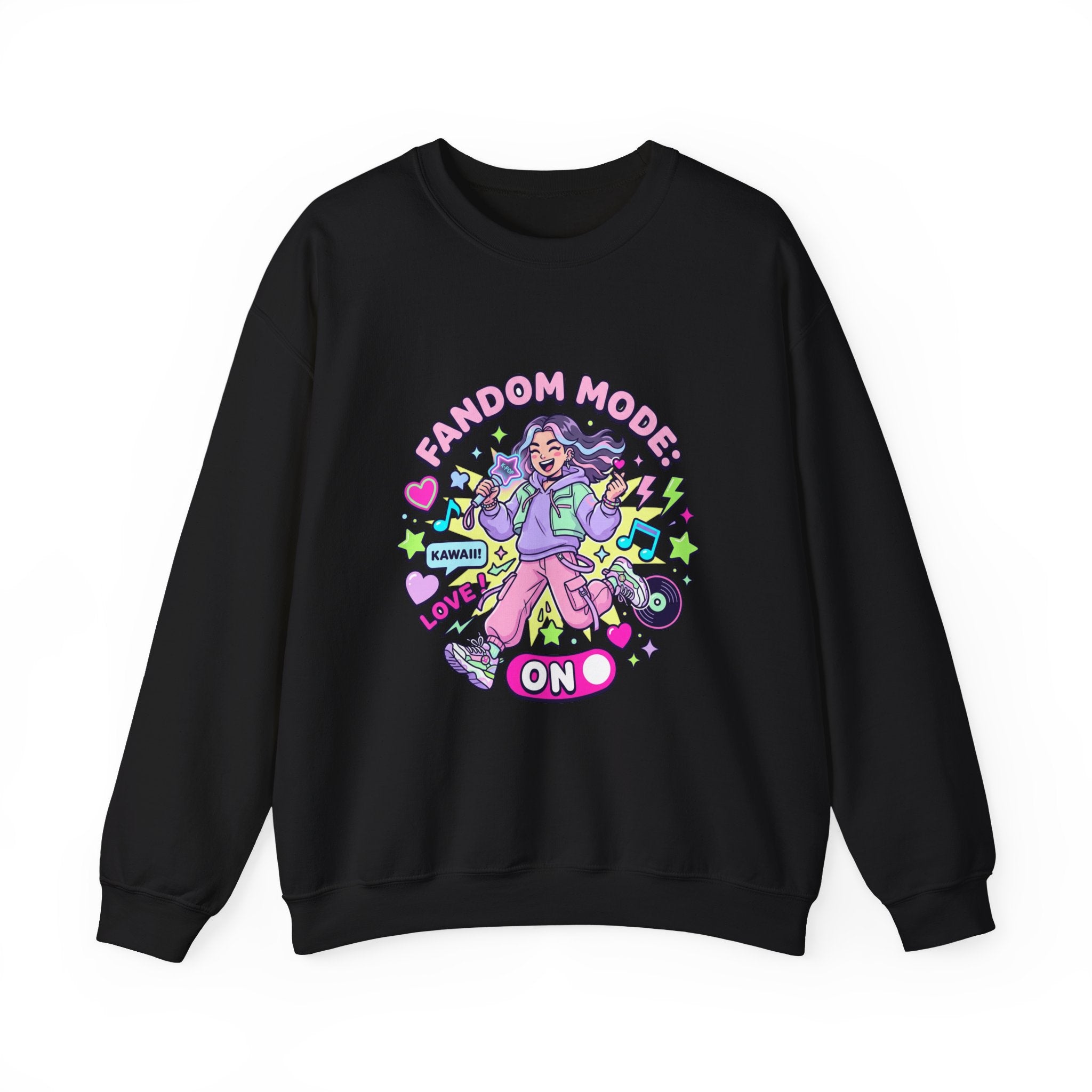 Fandom Mode On Crewneck Sweatshirt | K-pop stan, selca energy