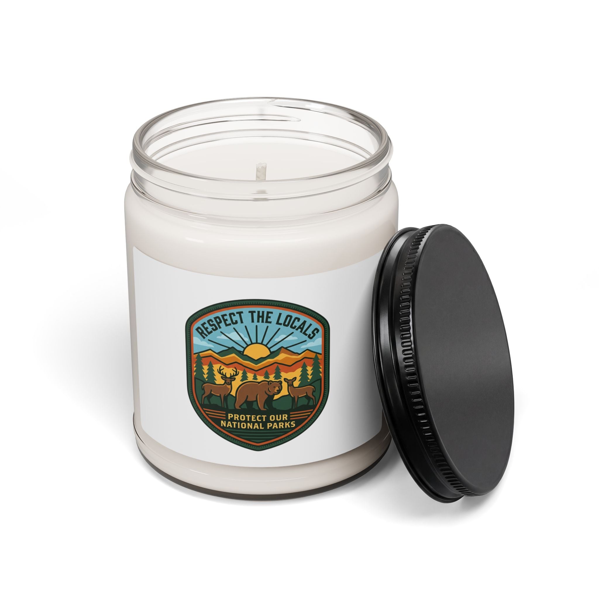 Respect the Locals Patch Candle | Protect Our National Parks, eco-friendly soy