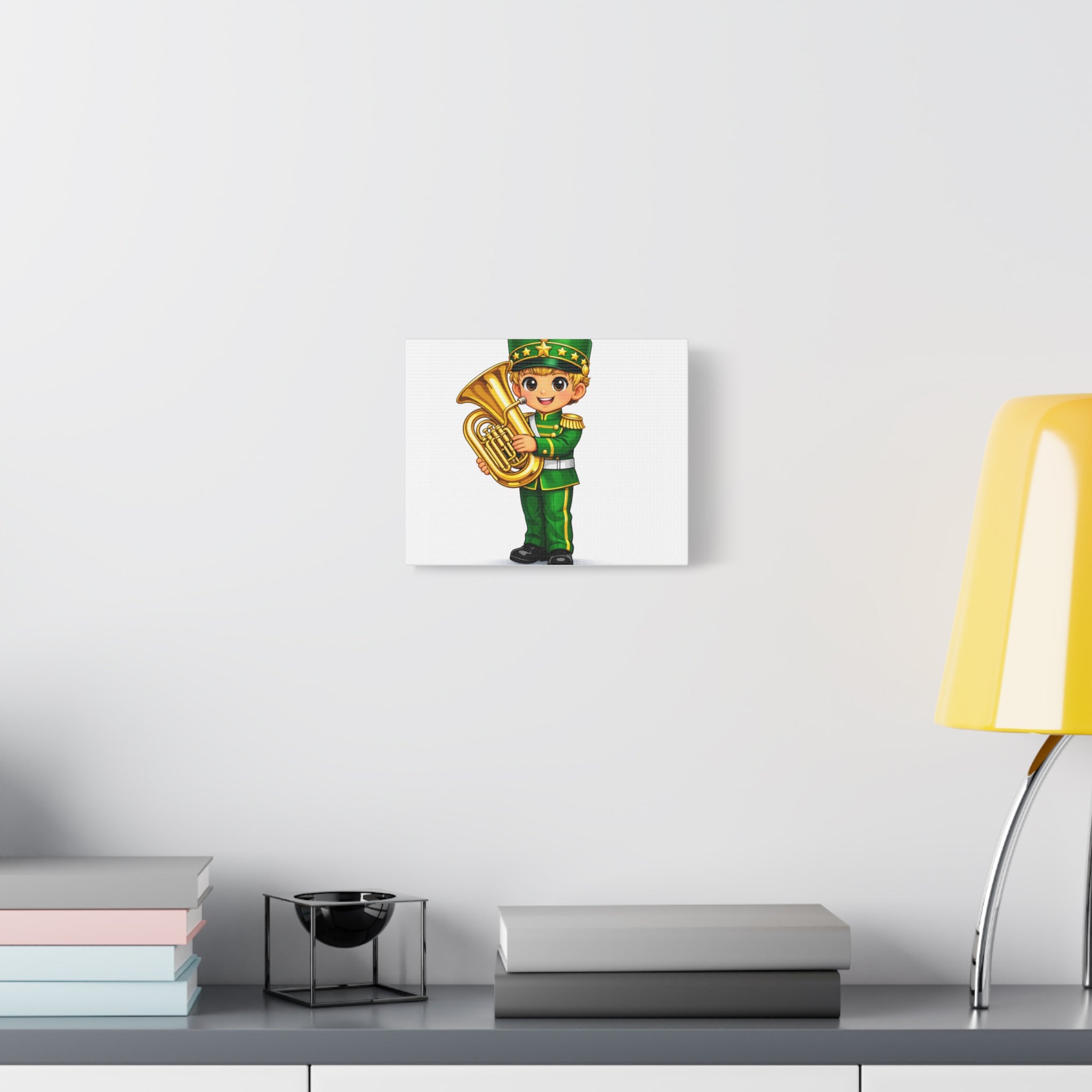 Kids Marching Band Tuba Player Canvas Print