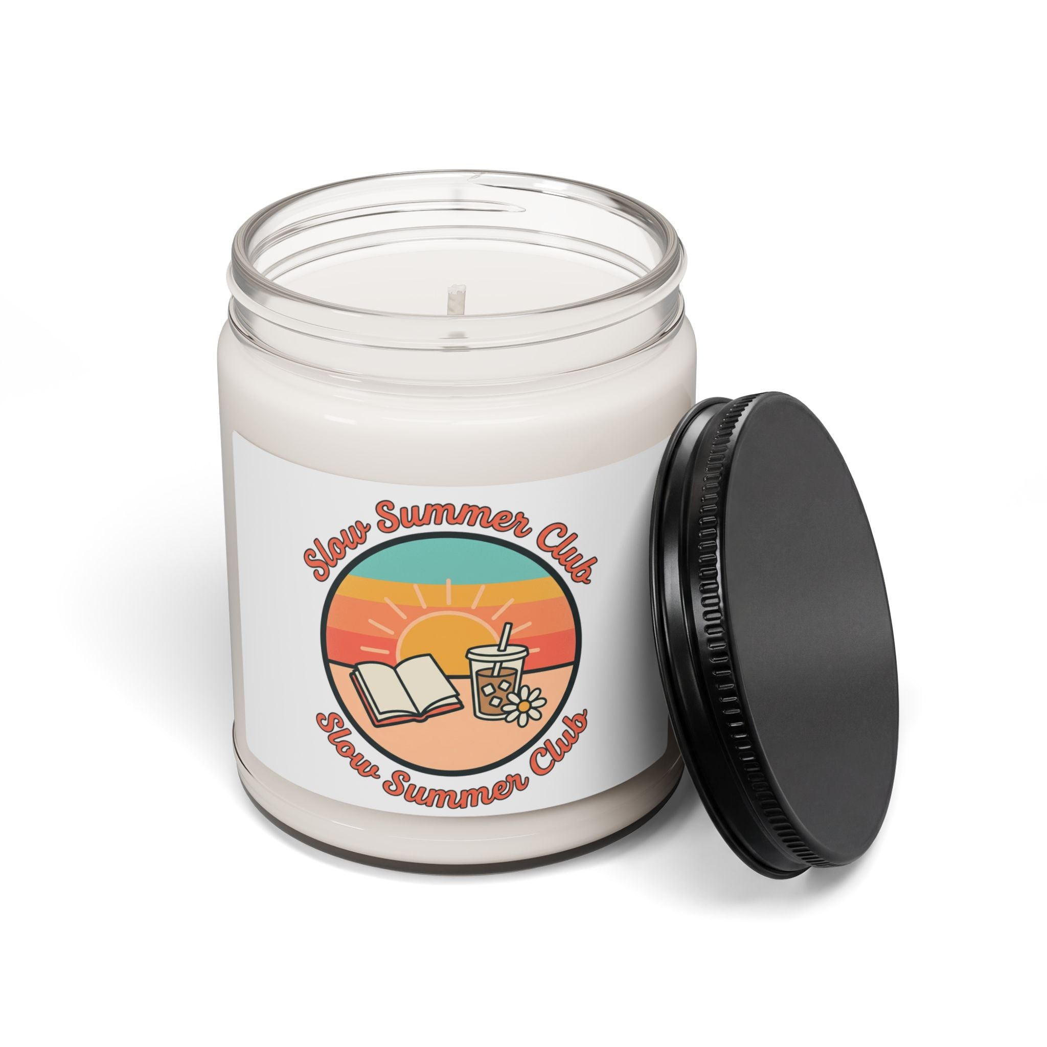 Sunny Coastal Retro Candle | Scented Soy Candle, Summer Aesthetic