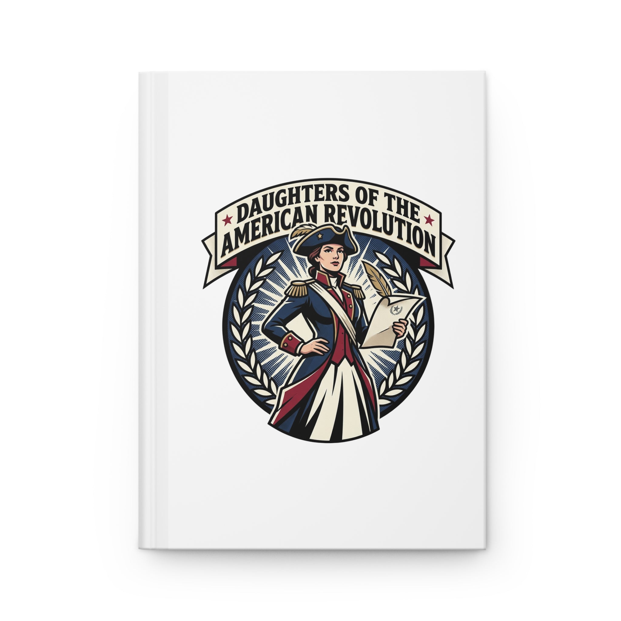 Daughters of the American Revolution Hardcover Journal — Patriotic Keepsake Notebook