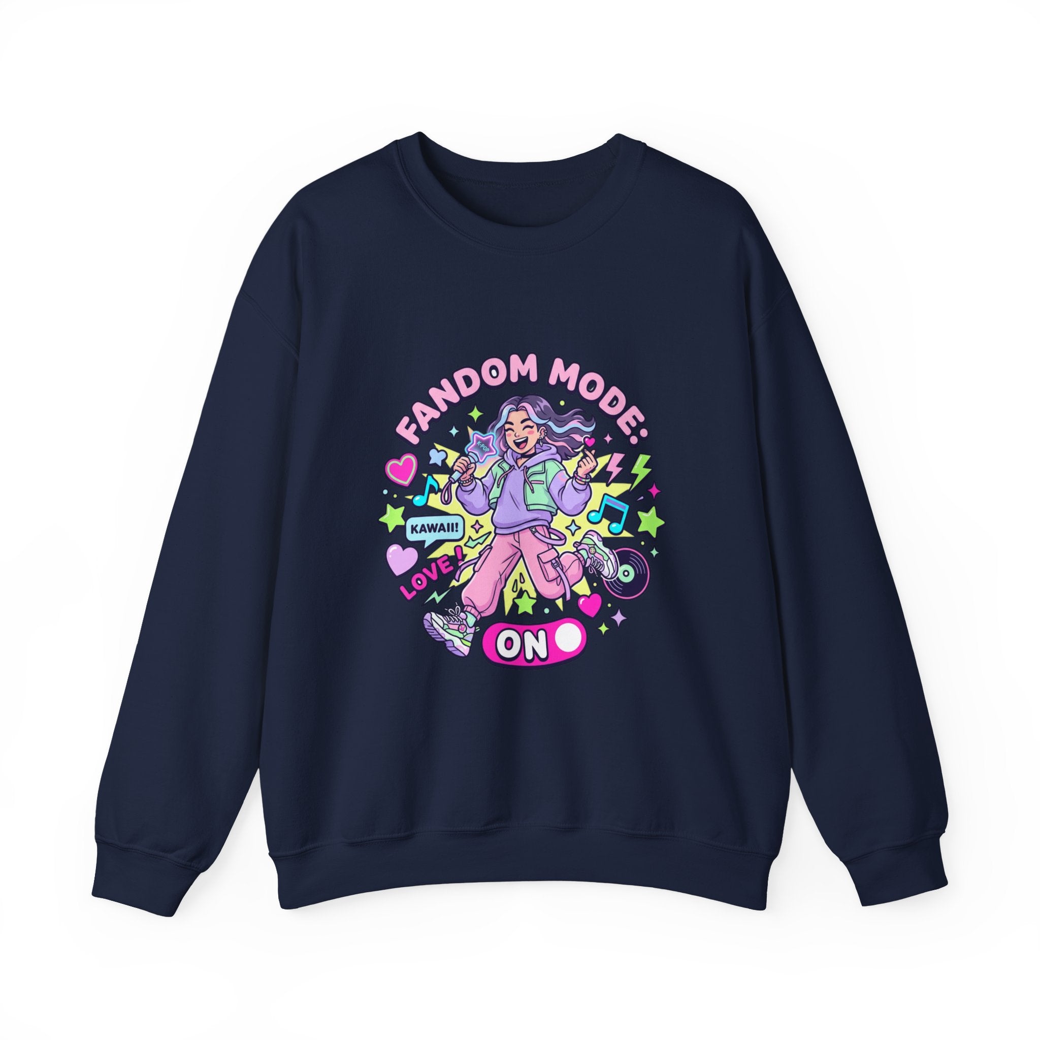 Fandom Mode On Crewneck Sweatshirt | K-pop stan, selca energy