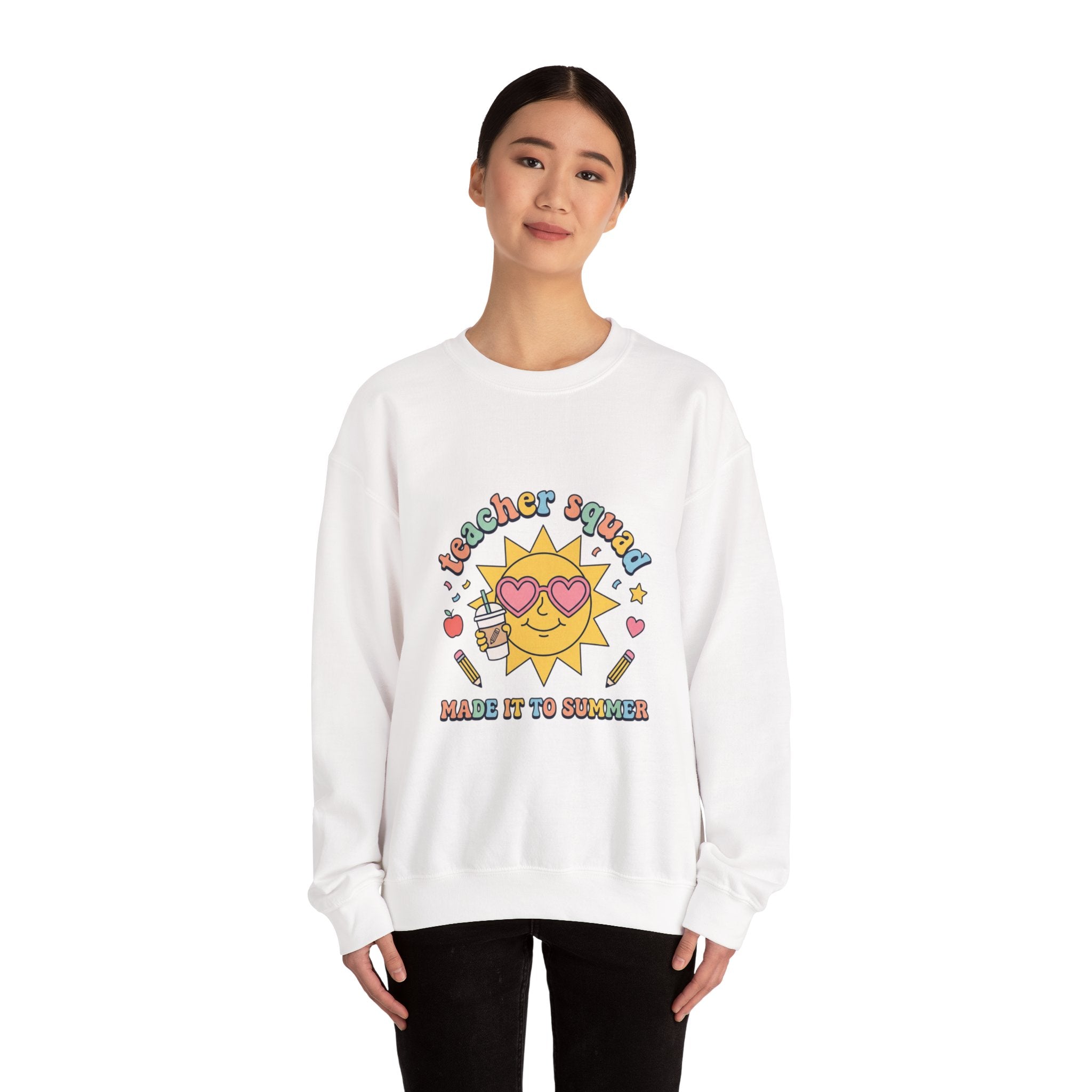 Teacher Saved Made It to Summer Crewneck Sweatshirt | Last Day of School, Out for Summer