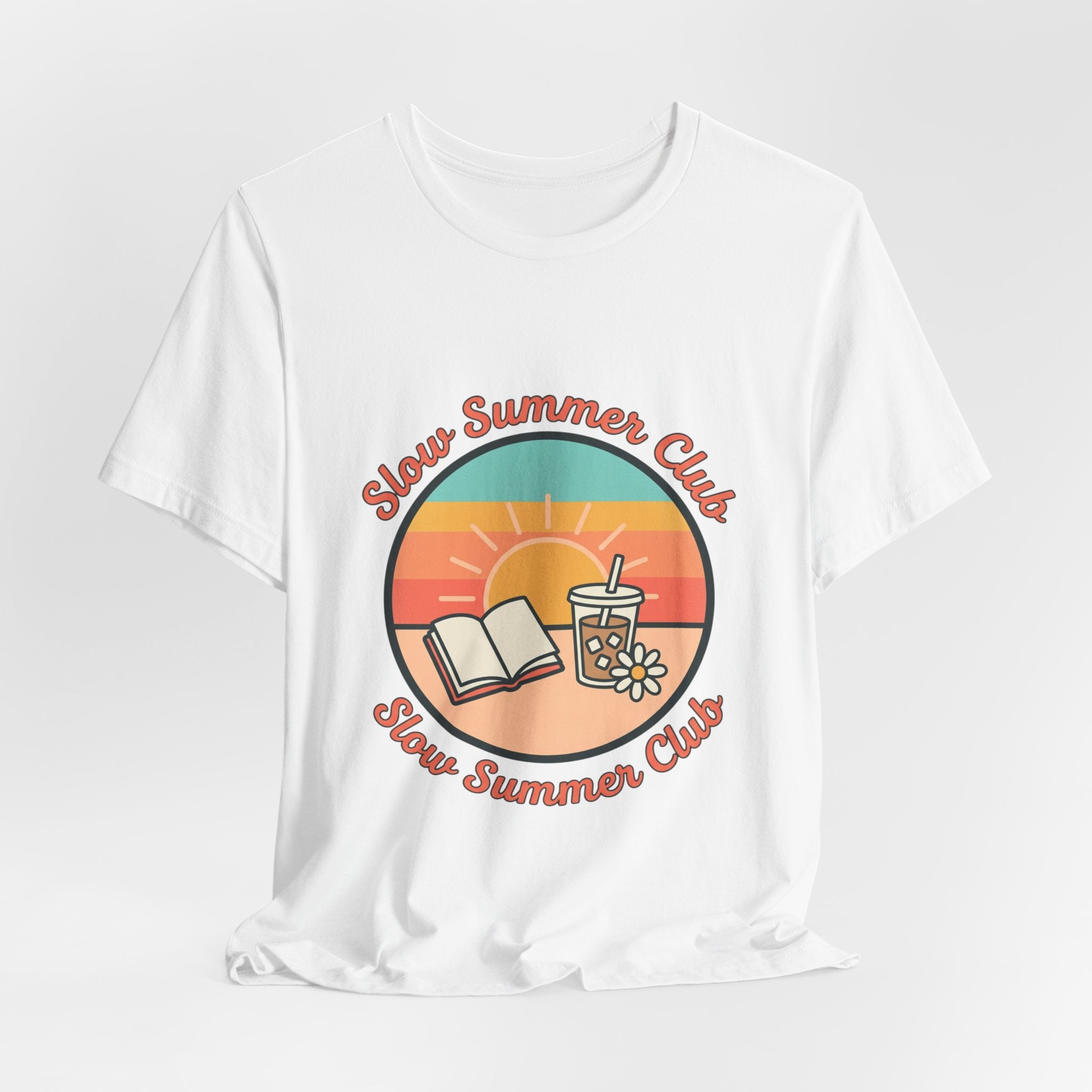 Slow Summer Club Tee | summer aesthetic, retro coastal vibes