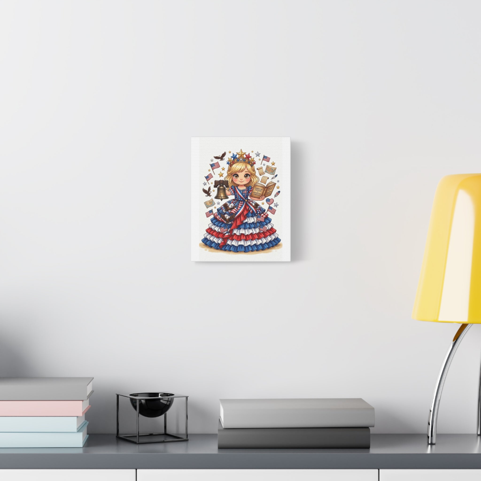 Patriotic Girl Liberty Canvas