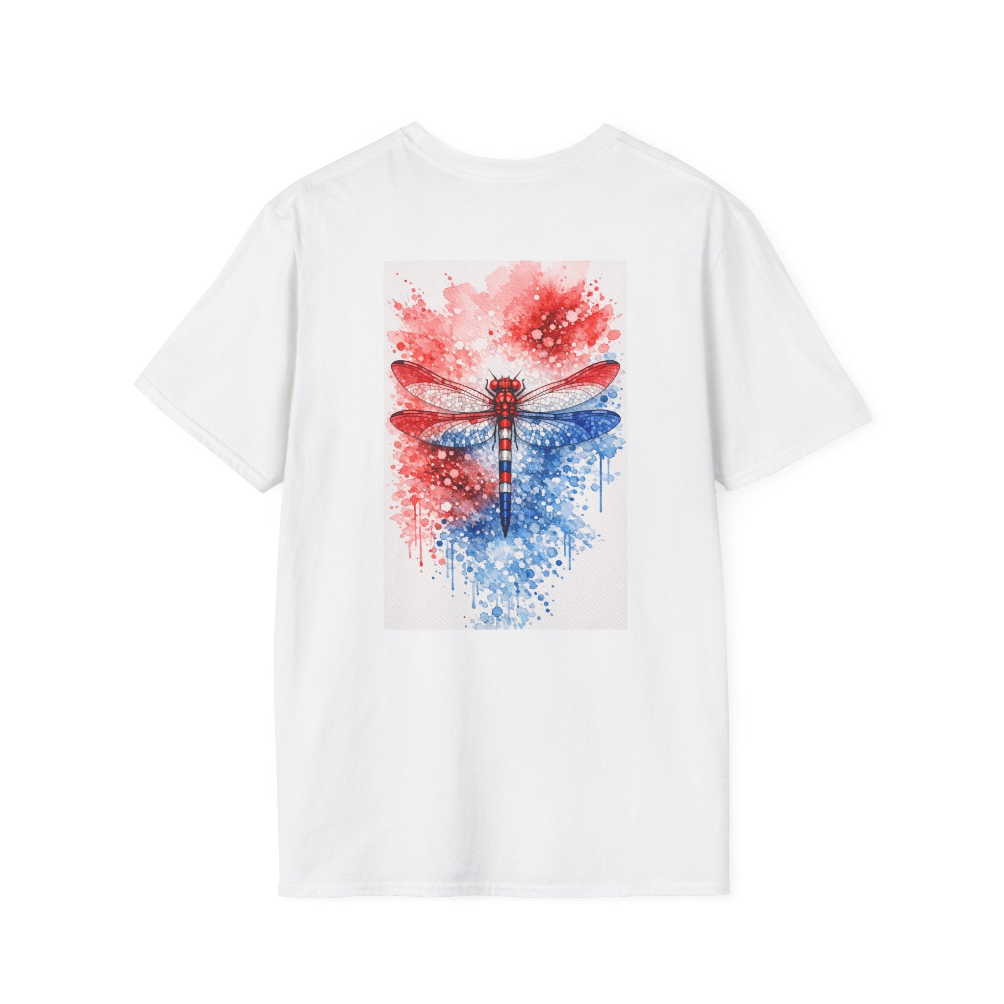 Patriotic Watercolor Dragonfly T‑Shirt