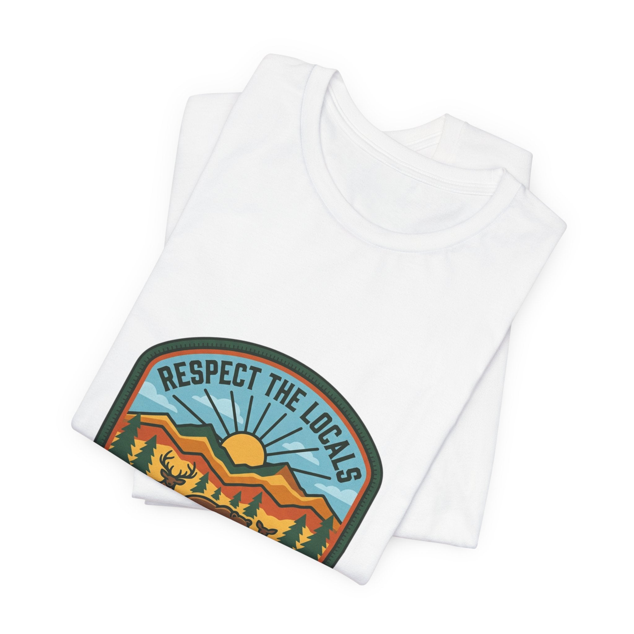 Respect the Locals patch, T-Shirt | Protect Our National Parks, hiking camping