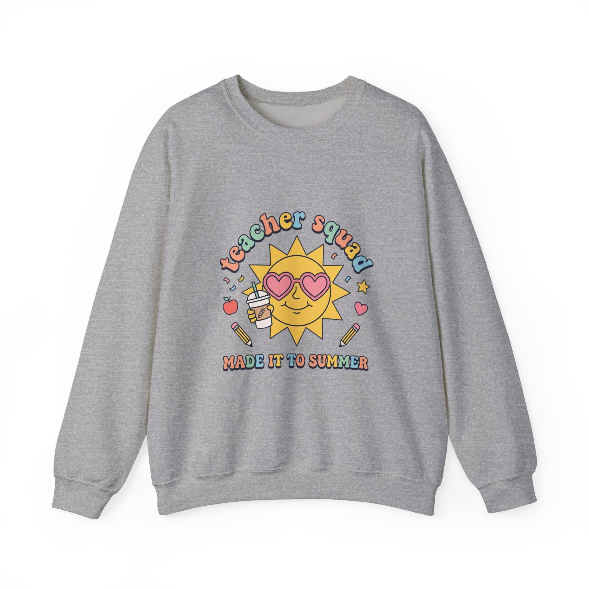 Teacher Saved Made It to Summer Crewneck Sweatshirt | Last Day of School, Out for Summer