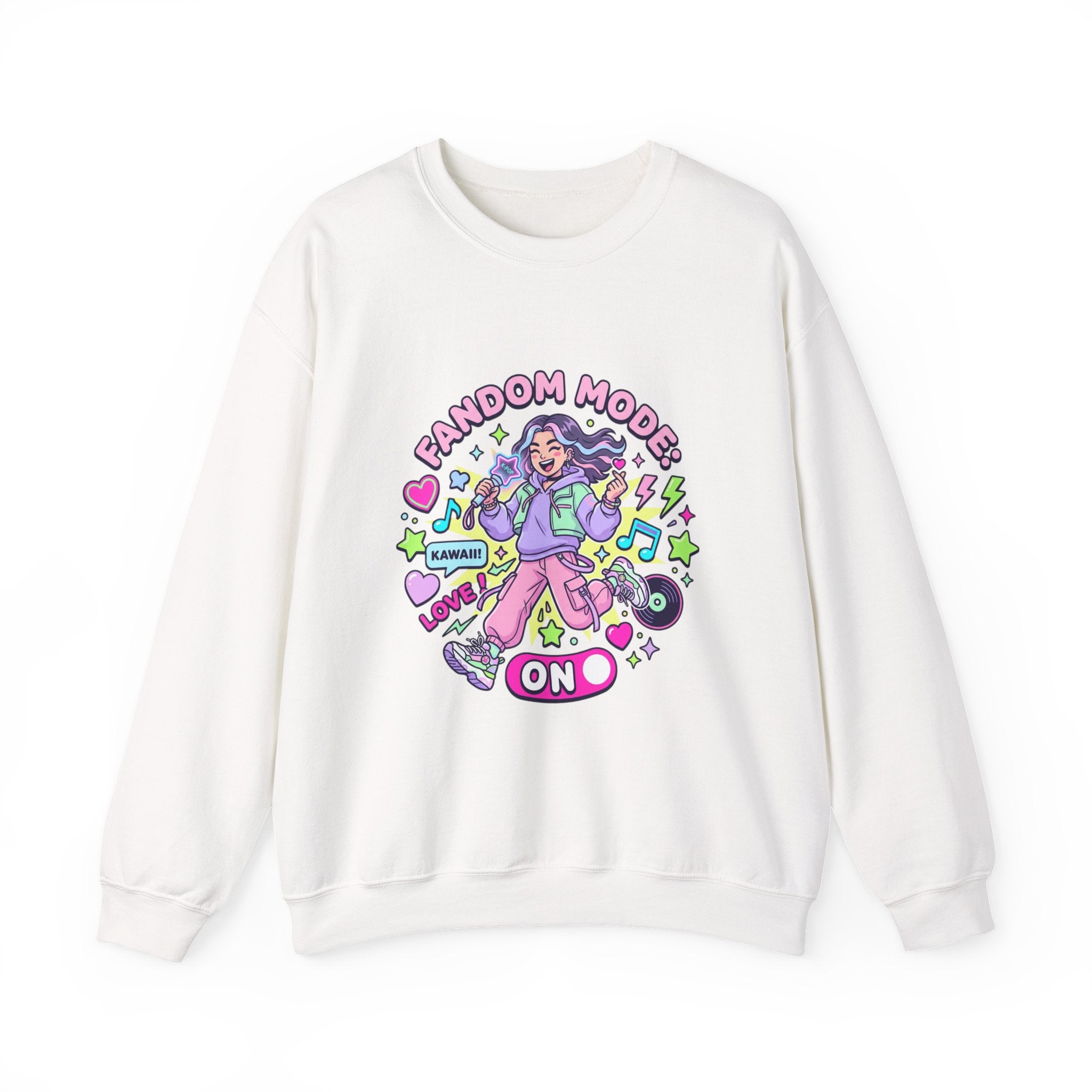 Fandom Mode On Crewneck Sweatshirt | K-pop stan, selca energy