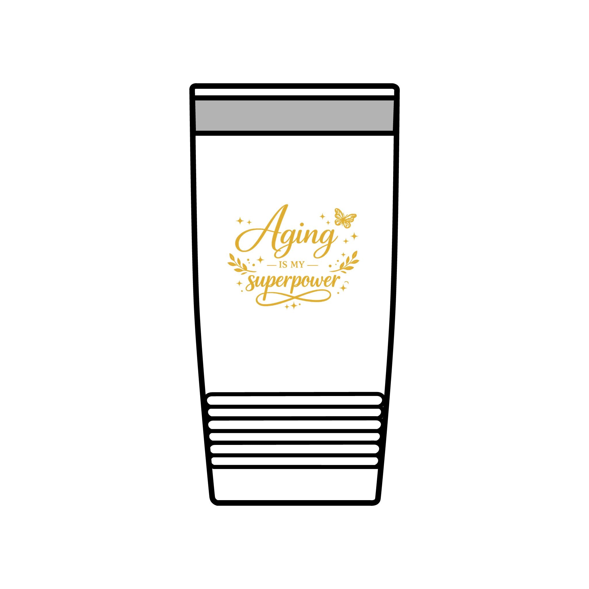 Aging Is My Superpower 20oz Insulated Tumbler