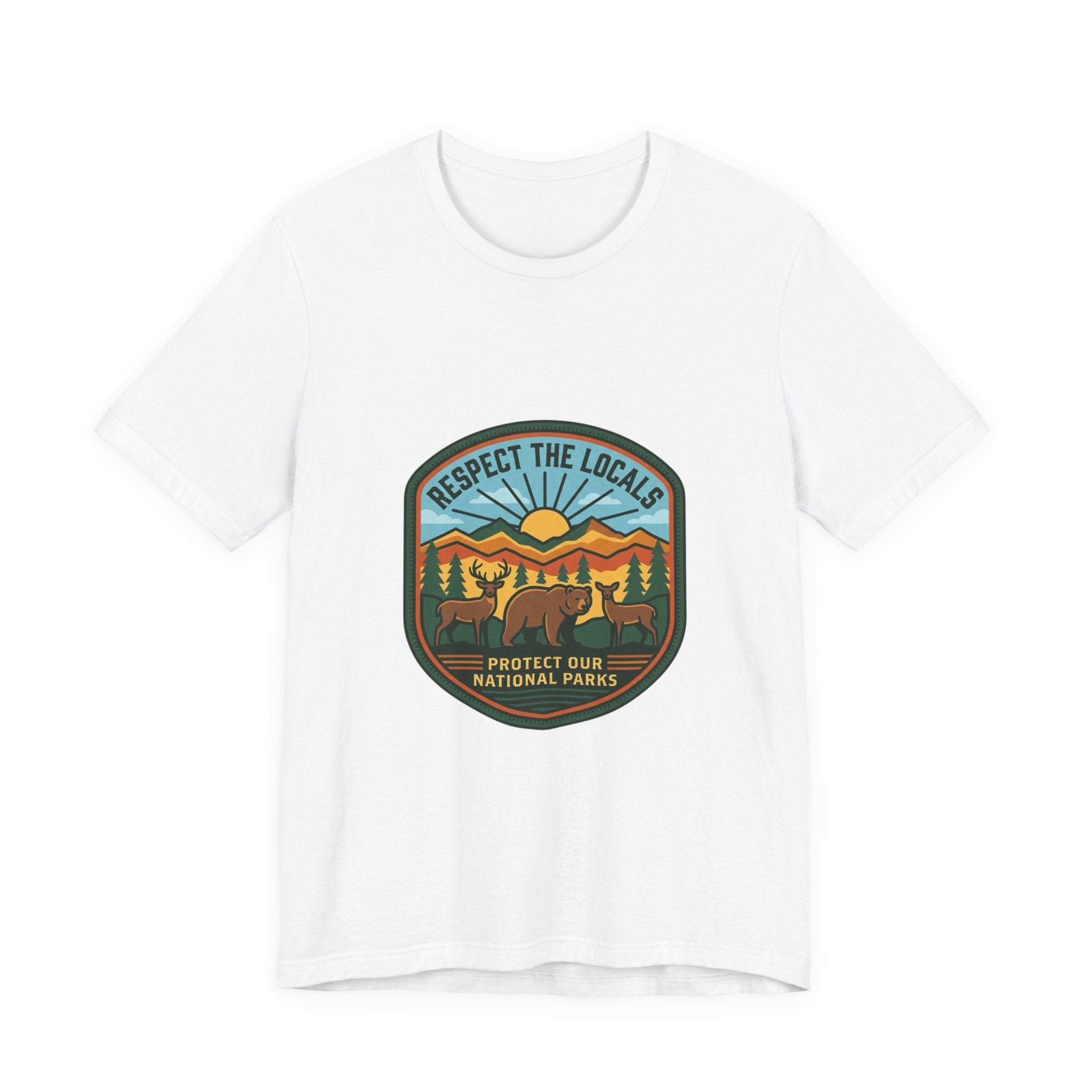 Respect the Locals patch, T-Shirt | Protect Our National Parks, hiking camping