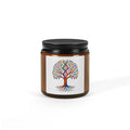 Amber Jar Soy Candle — Tree of Life Scented Candle (Multi-Size)