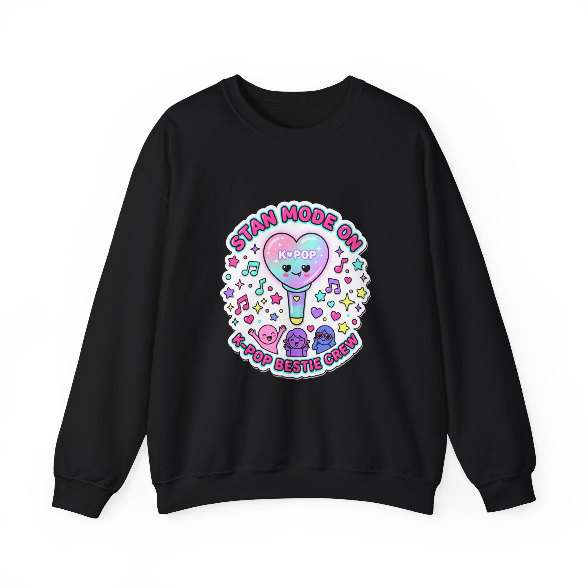Stan Mode On Crewneck Sweatshirt | K-pop stan, lightstick, bias vibes