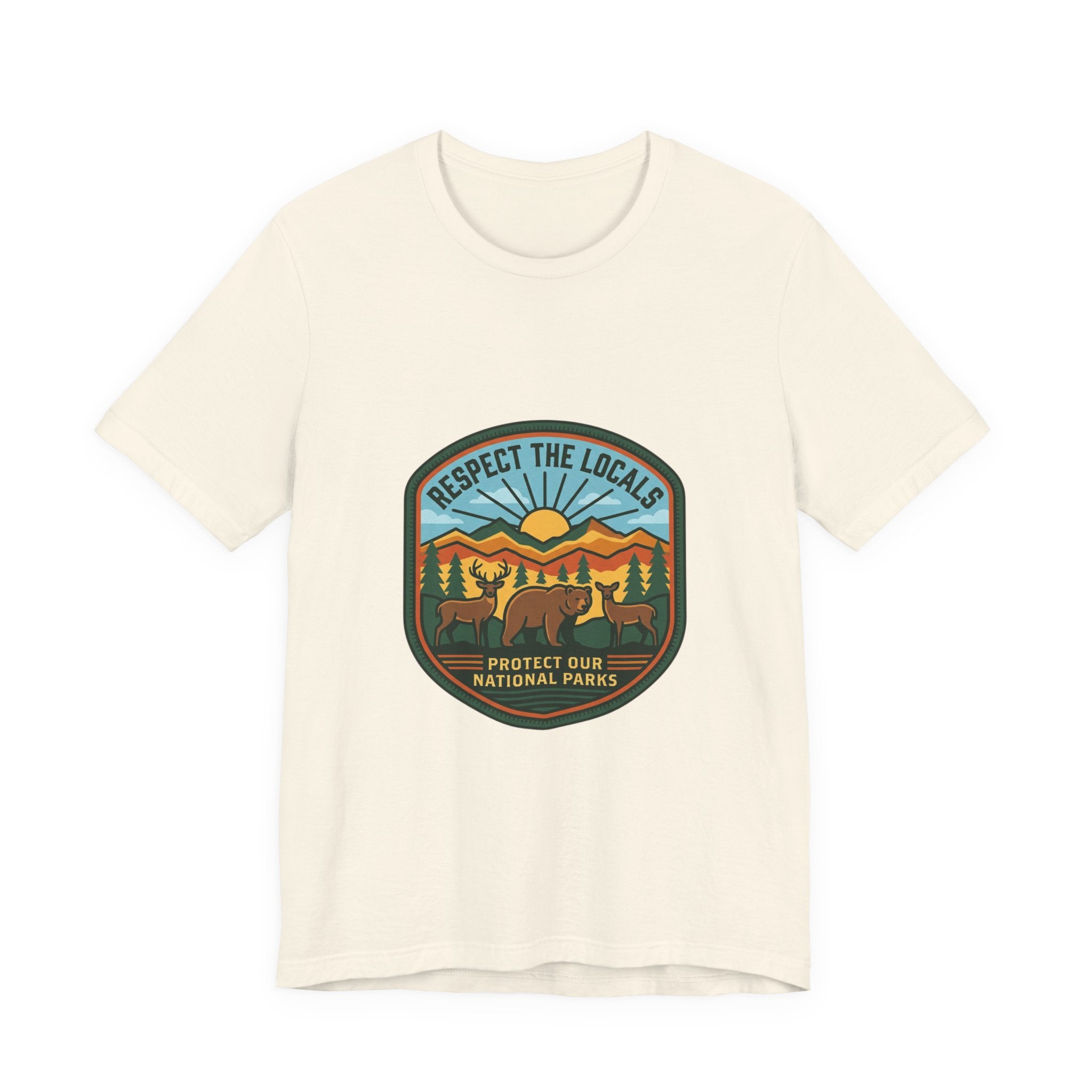 Respect the Locals patch, T-Shirt | Protect Our National Parks, hiking camping
