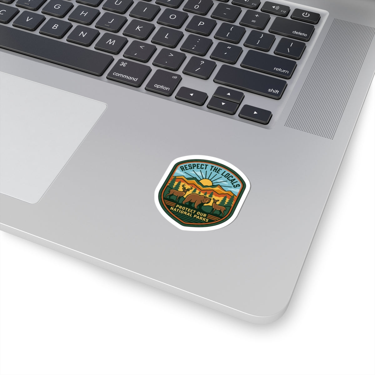 Respect the Locals Protect Our National Parks Sticker | vintage souvenir, hiking