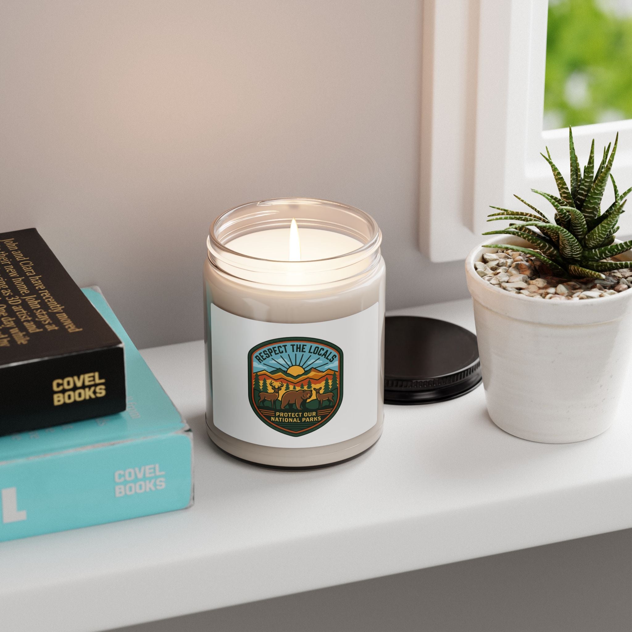 Respect the Locals Patch Candle | Protect Our National Parks, eco-friendly soy