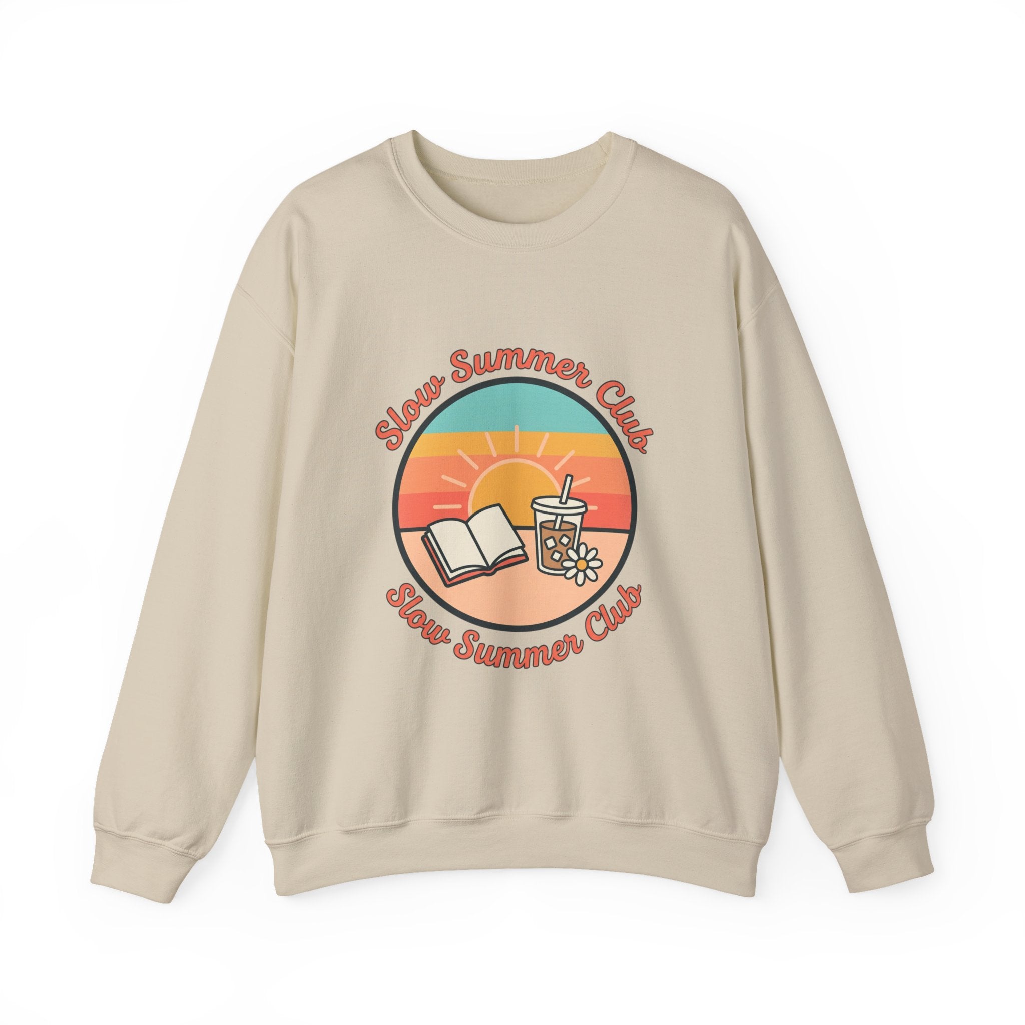 Slow Summer Club Sweatshirt | summer aesthetic, pastel coastal vibes