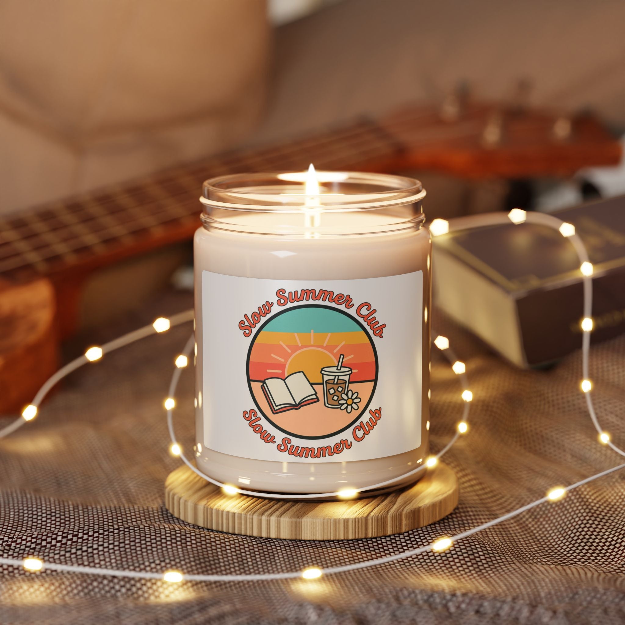 Sunny Coastal Retro Candle | Scented Soy Candle, Summer Aesthetic