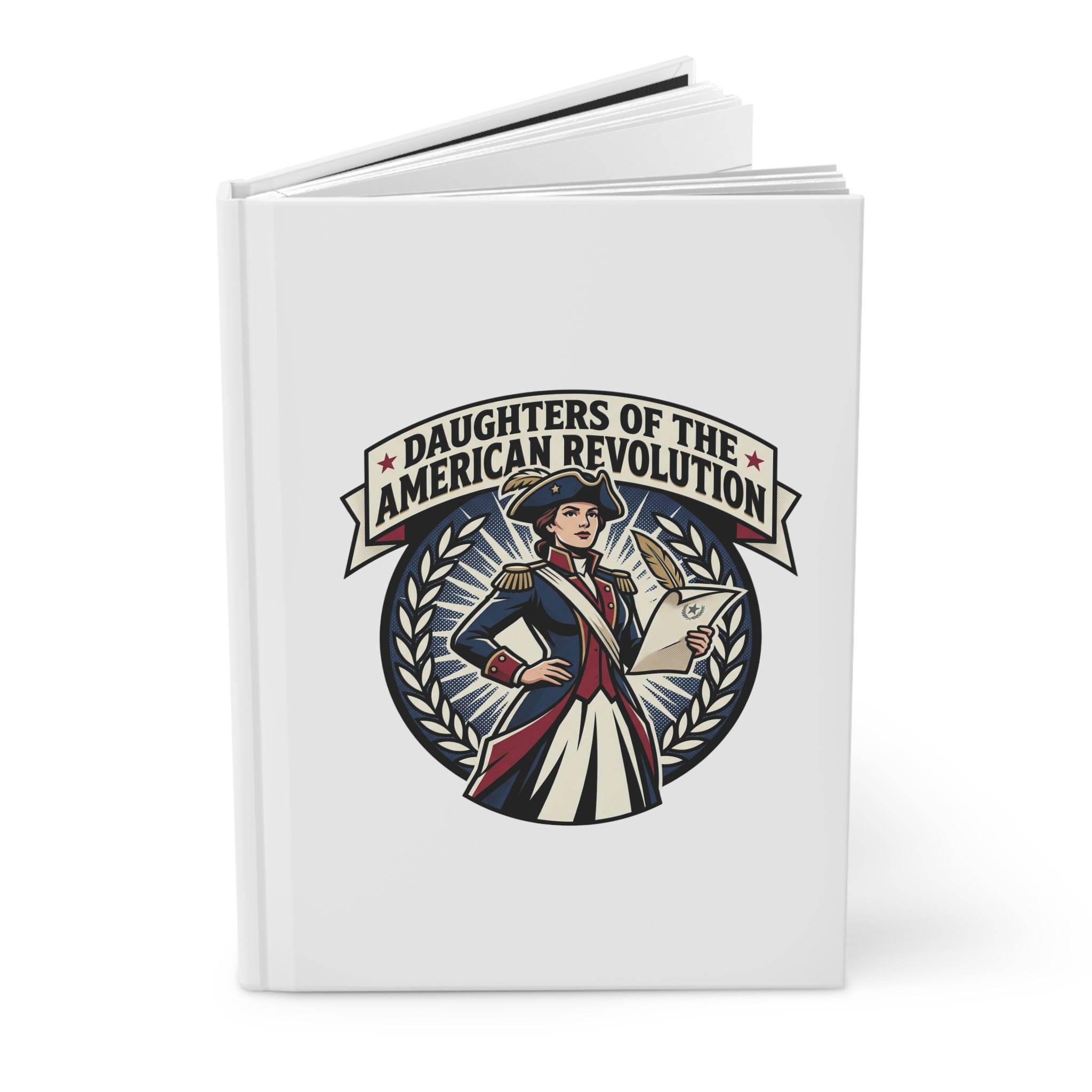 Daughters of the American Revolution Hardcover Journal — Patriotic Keepsake Notebook
