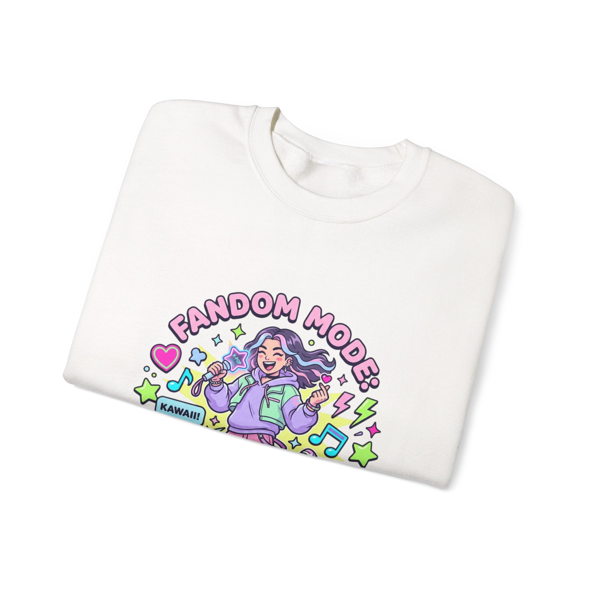Fandom Mode On Crewneck Sweatshirt | K-pop stan, selca energy