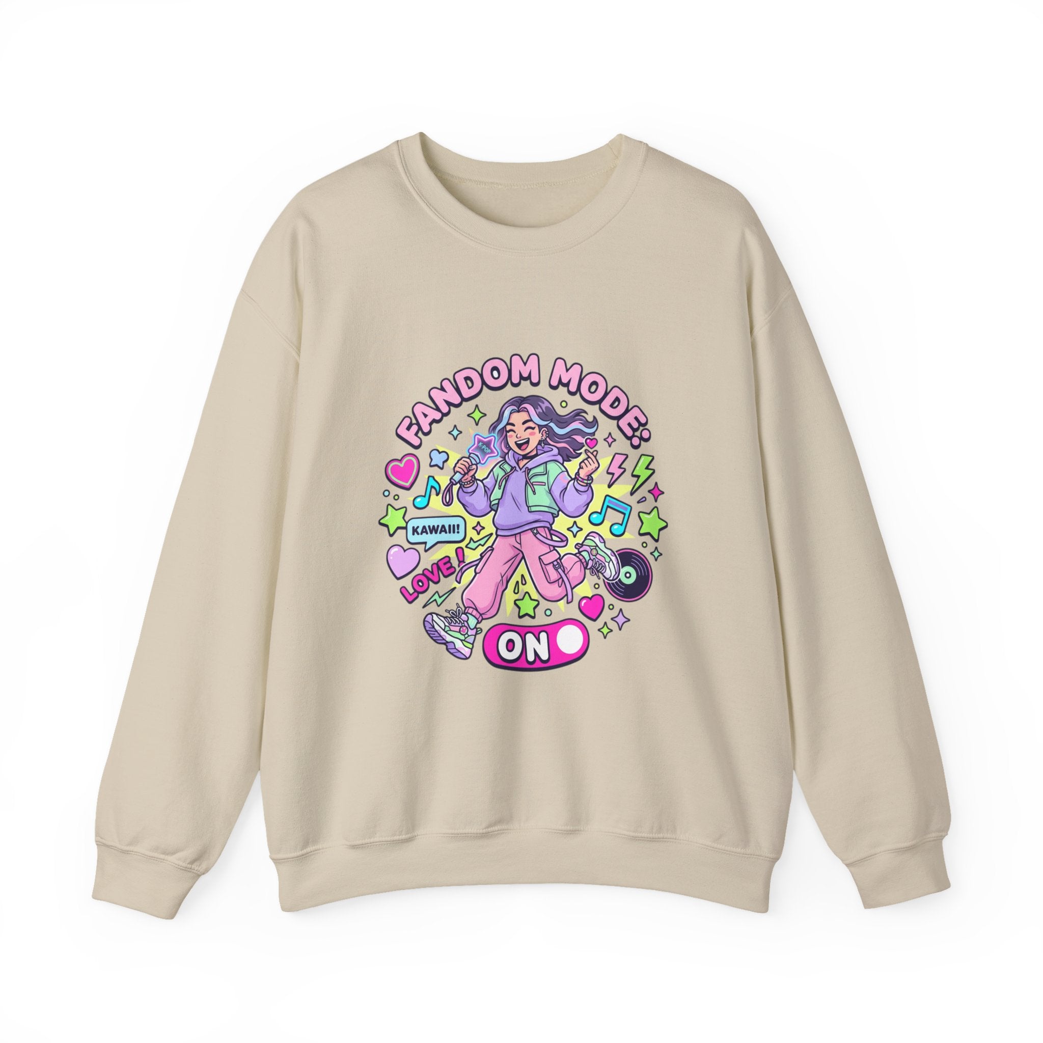 Fandom Mode On Crewneck Sweatshirt | K-pop stan, selca energy