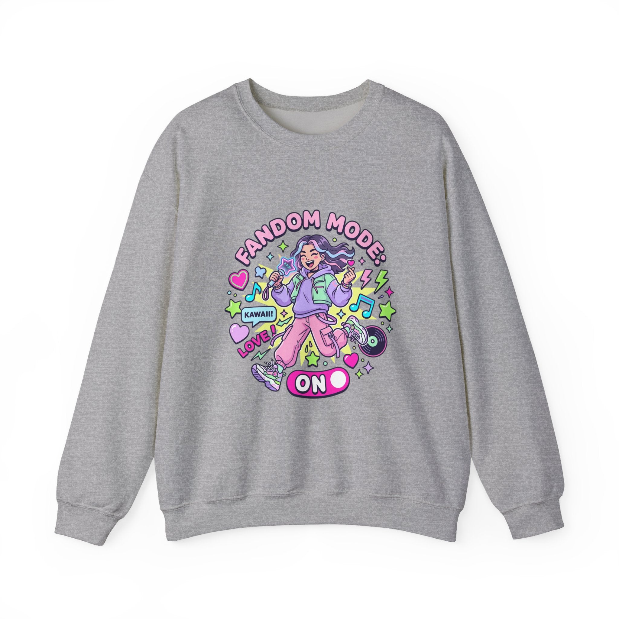 Fandom Mode On Crewneck Sweatshirt | K-pop stan, selca energy