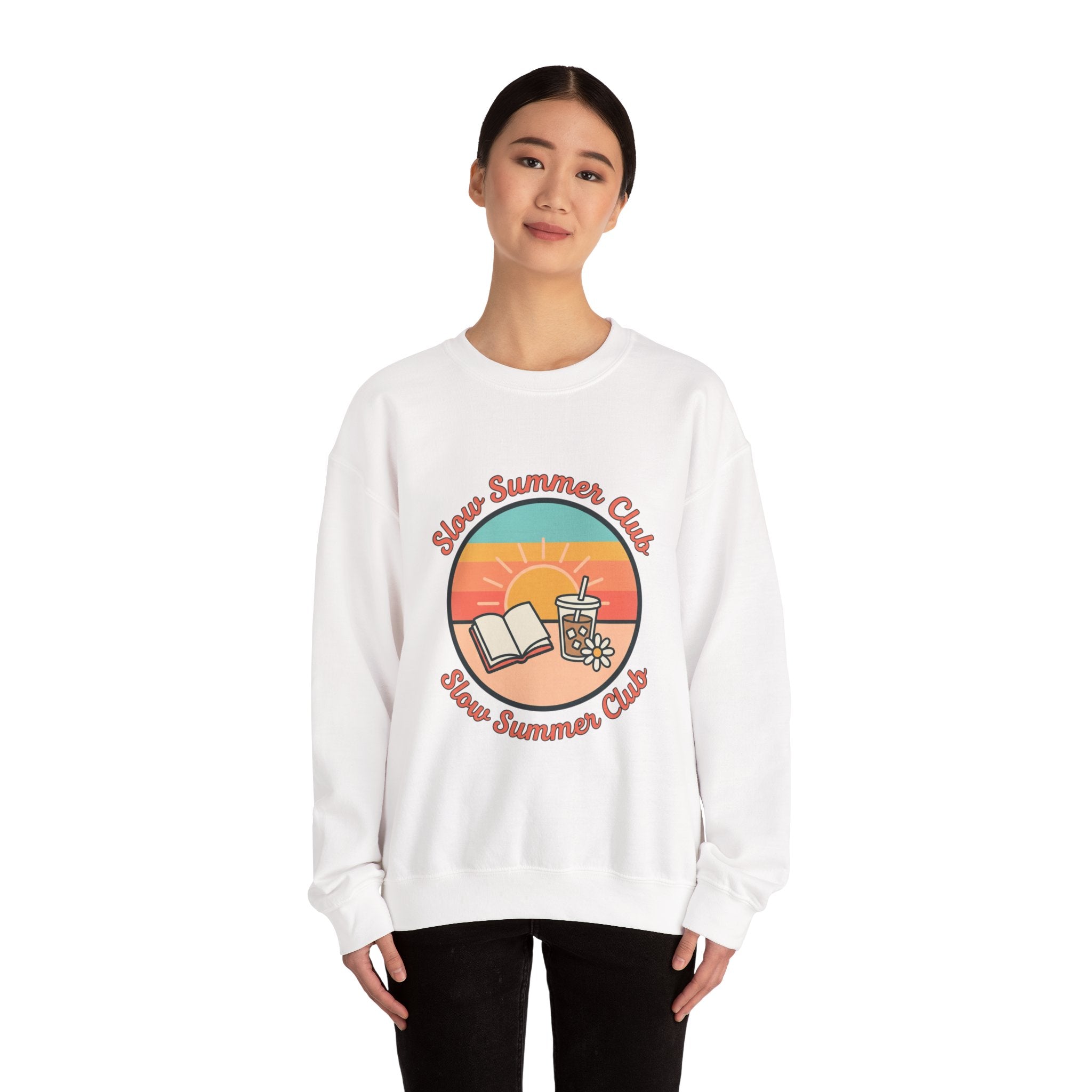 Slow Summer Club Sweatshirt | summer aesthetic, pastel coastal vibes