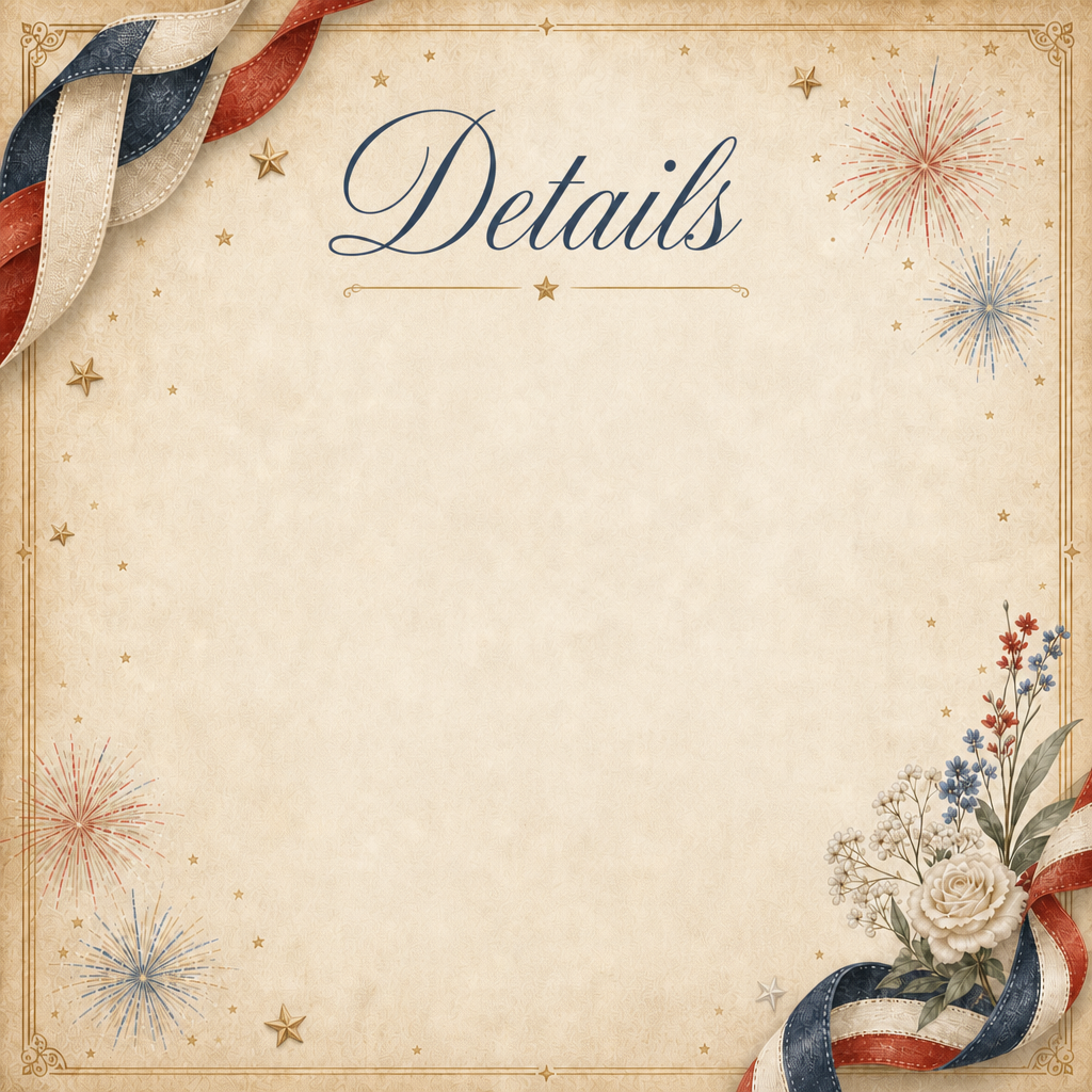 Vintage Americana Wedding Invitation Suite